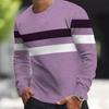 Men's Casual Sports Long Sleeve T-Shirt Breathable Fitted Long Sleeve, Machine Washable