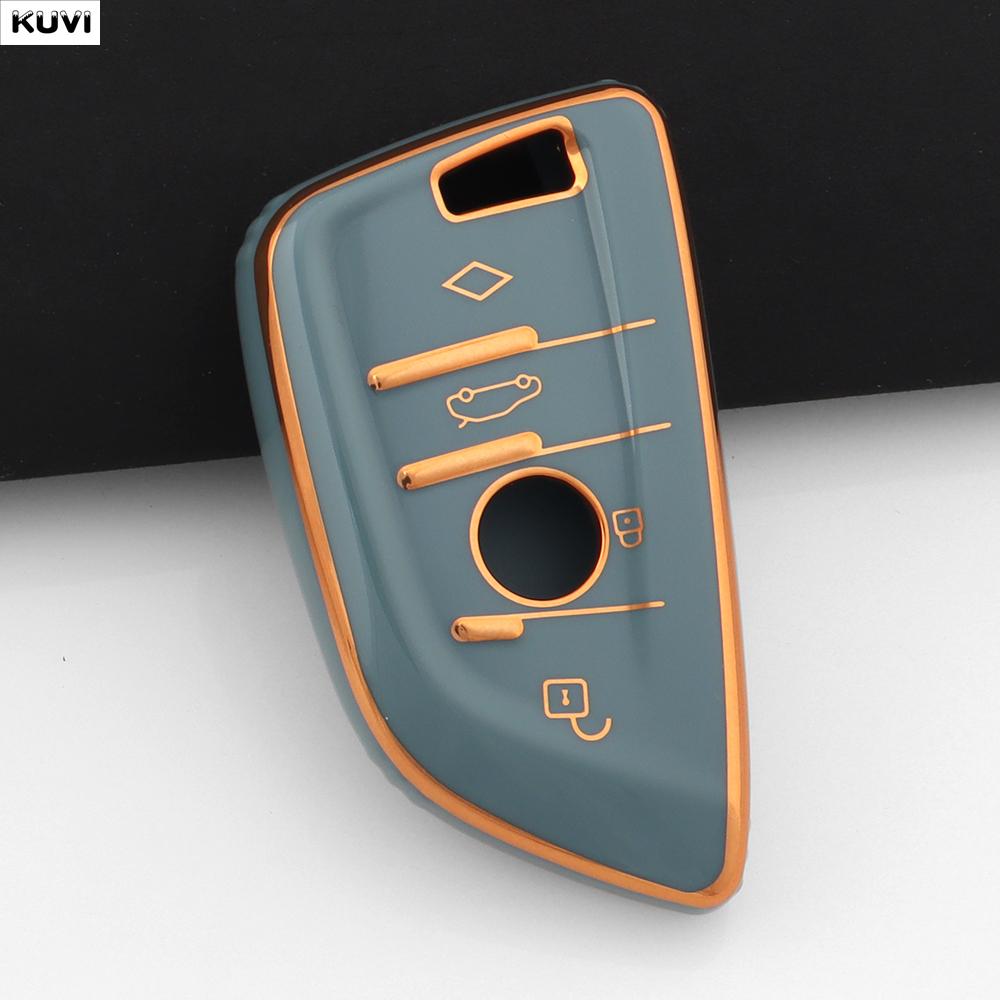 

Fashion Soft Tpu Car Remote Key Case Cover Holder Shell Fob For Bmw X1 X3 X4 X5 X6 F15 F16 G30 3 5 7 Series G11 F48 Accessories