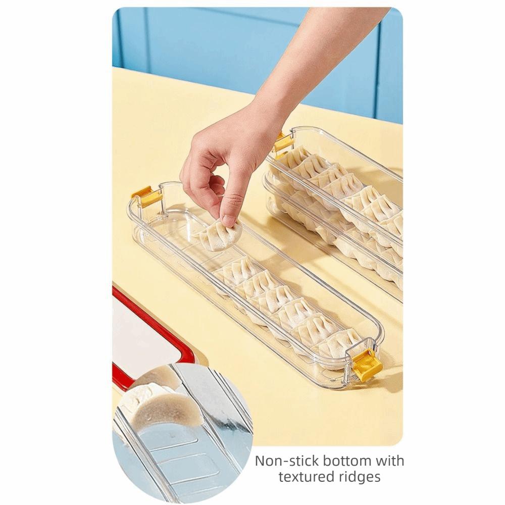 3 Layer Frozen Dumpling Storage Box Leak-Proof Dumplings Organizer  Kitchen Organization