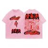 Akira Anime Men's Short-Sleeve T-Shirt Printed T-Shirt Street Style Retro Summer Casual Top Japanese Comic Style Y2K Clothing