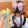 1PC Bow Streamer Colored Flowers Girls Hairpins Hair Clips Cute Kids Headwear Baby Hair Accessories