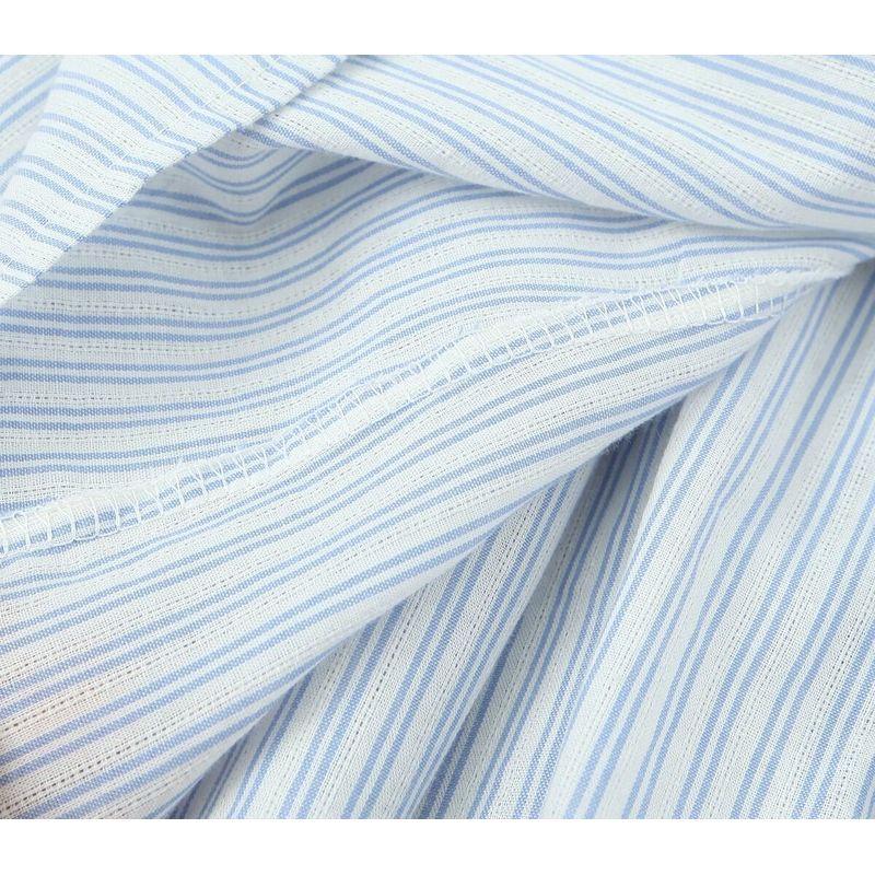 Kaslead New Arrival Women's Clothing Fashion Style Minimalist French Crimp Stripes off Shoulder Sexy Short Dress