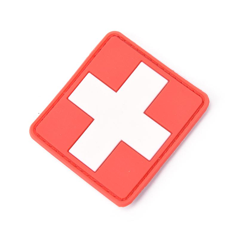 

Нашивка на липучке с изображением Красного Креста для выживания на открытом воздухе 6×6 см красный