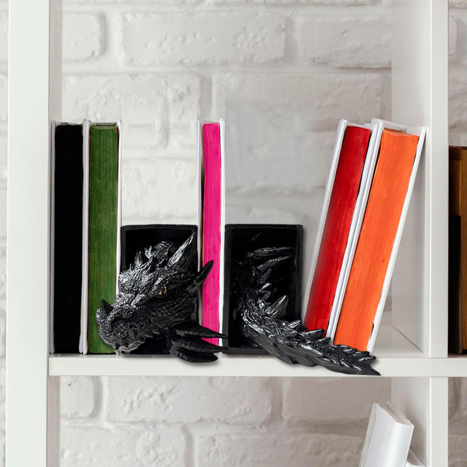 

Поделка из смолы Дракон Книга Шляпа Американский стиль Дом Книжная полка Украшения Орнаменты Дракон Уголки для книг One Size