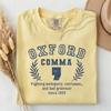 Oxford Comma T-Shirt | Funny Grammar Teacher Gift | Comfort Colors Tee