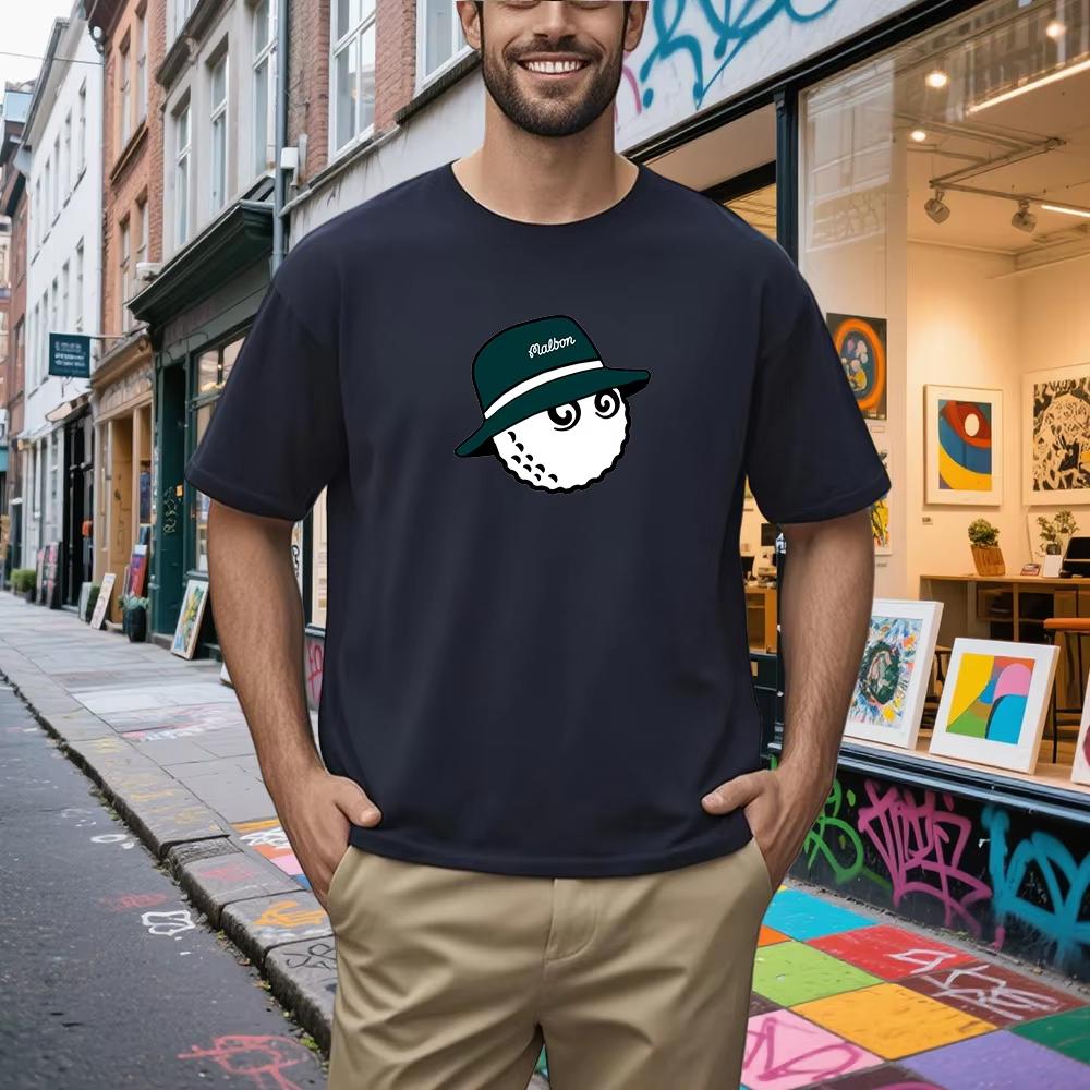 White Golf Fashion Casual Trendy Brand Tshirt Cotton Graphic Tee Unisex Unisex Summer Streetwear