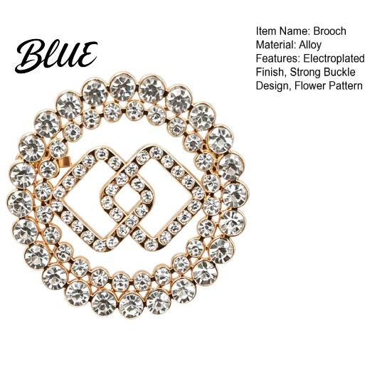 Vintage Style Brooch Retro Pin Hollow Flower Design Lapel Pin