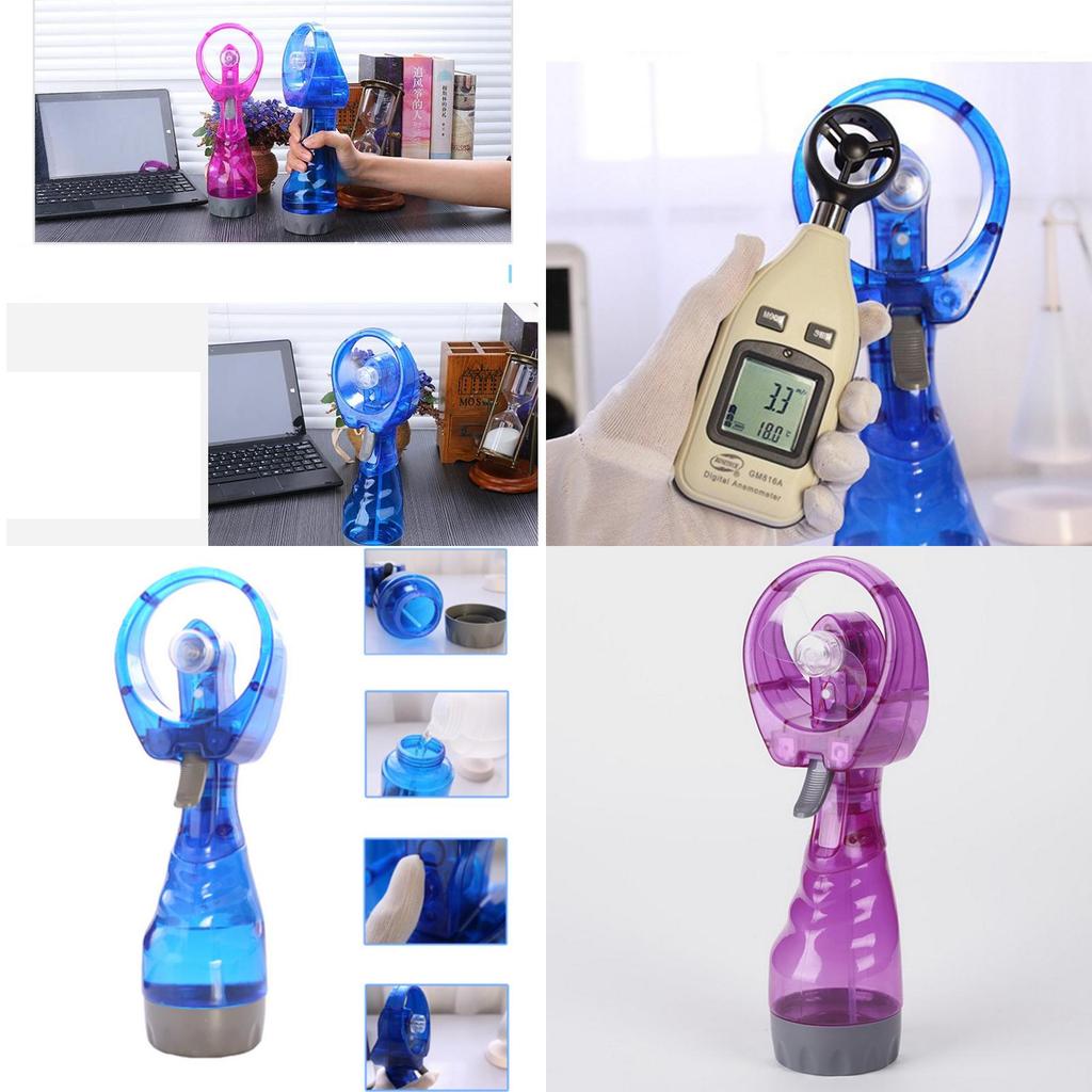 Mini Hand Held Spray Cooling Fan Water Mist Ideal For Sports Travel And Beach Adventures