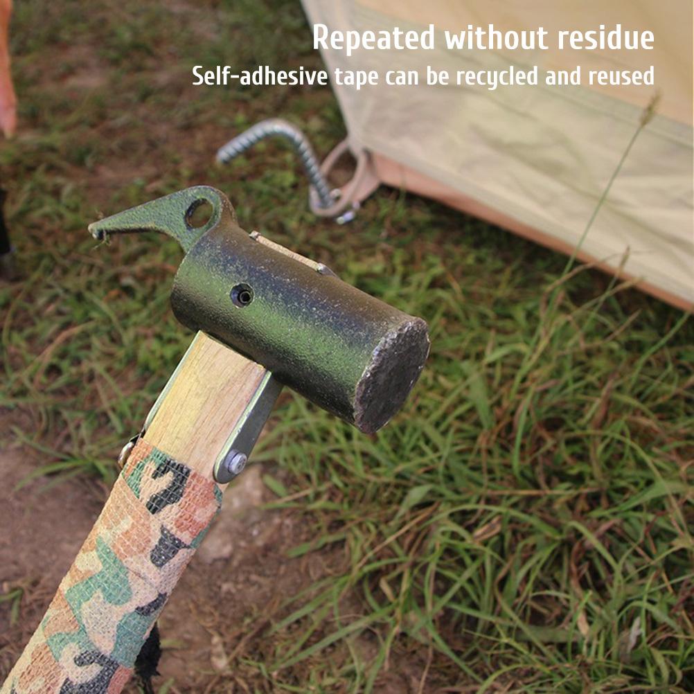 6Pcs Camouflage Tape Camo Stretch Bandage Self Adhesive Protective Wrap for Outdoor Camping