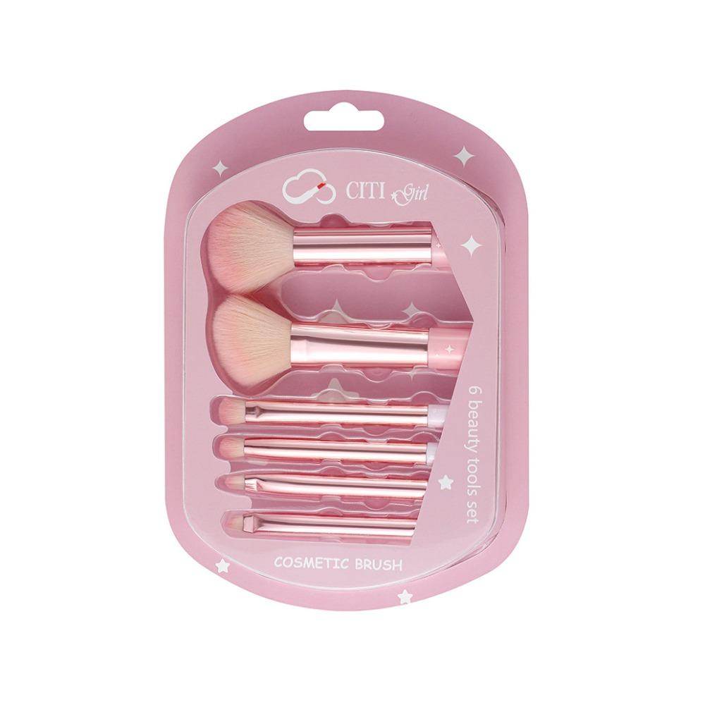 6pcs Soft Makeup Brushes Set Cosmetic Tool Cosmetic Brush Set Eyeshadow Powder Brush  Student