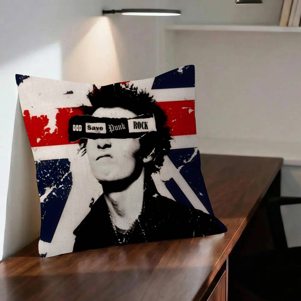 PUNKS SSex PPistolsS Cushion Pillowcase Toon Gift Cushion Cover Bedroom Home Sofa Chair Seat Decor Pillow Case