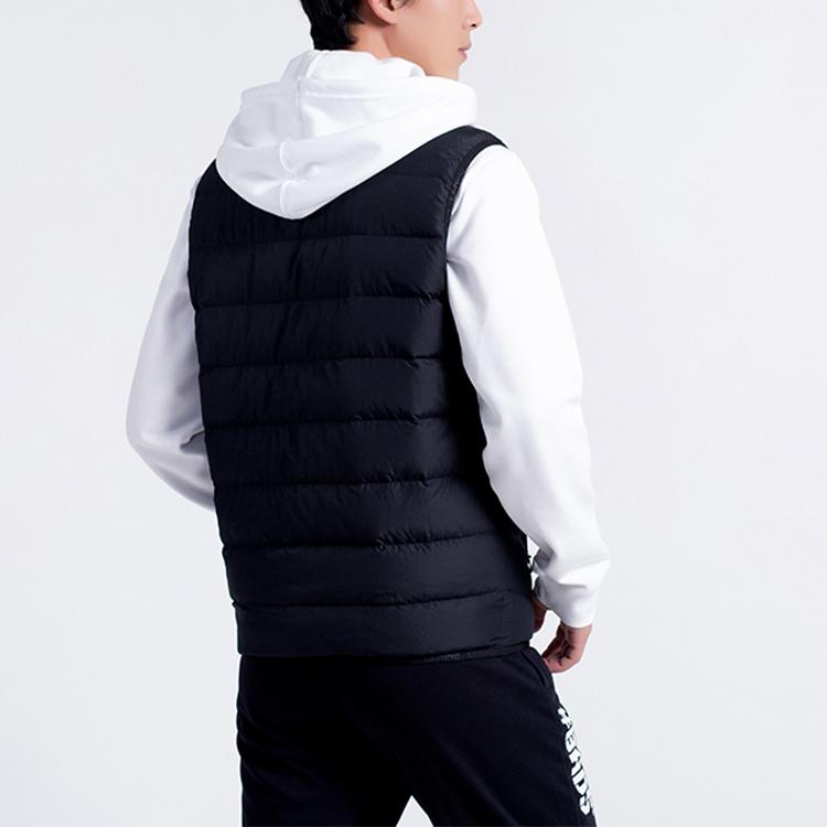 Li-Ning Stand Collar Cold Resistant Warm Down Jacket Men Jacket Black AMRQ045-1