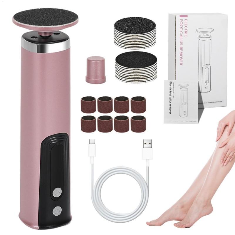 Wireless Electric Foot Callus Remover Machine Rechargeable Pedicure Tool for Dead Skin And Cuticle Removal with Replacement Sand