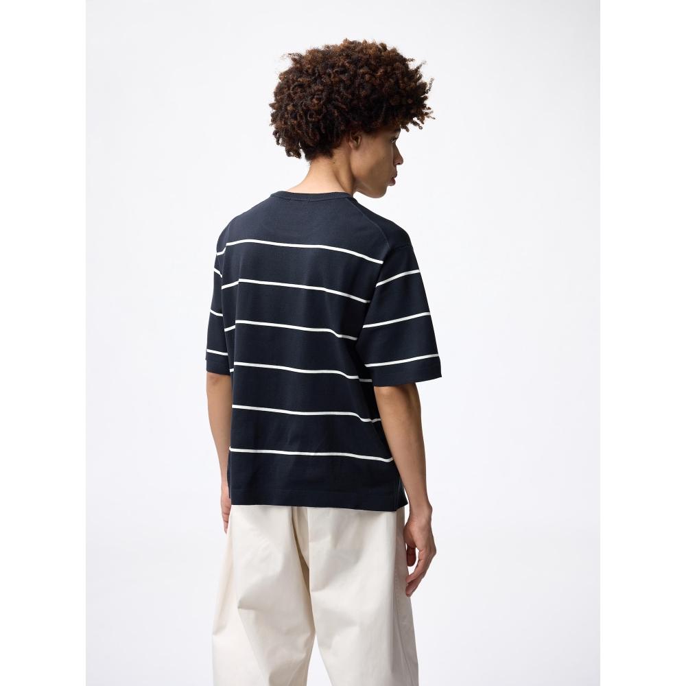 GU by Uniqlo Washable Knit Striped Tee  5 Minute Sleeve 