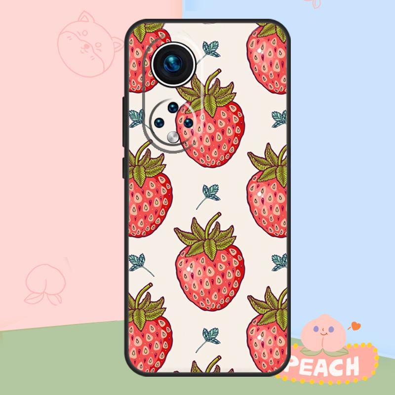 Strawberry Fields Case For Honor Magic 5 6 7 8 Lite Honor 400 Pro 200 50 70 90 X8c X9a X9b X9c X9d Win RT Cover