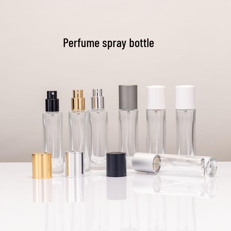 10ml Screw-Top Cylindrical Perfume Bottle & 15ml Snap-On Press Spray Cosmetic Sample Bottle