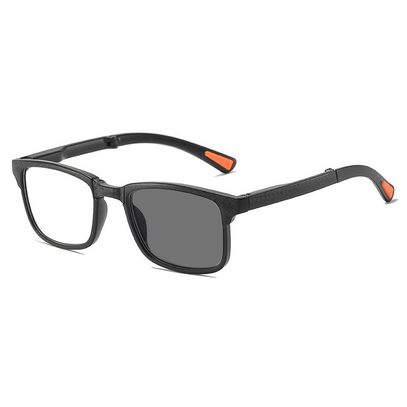 

Портативные складные цветные очки для чтения со футлярами для женщин и мужчин, сверхлегкие, модные, фотохромные, для пресбиопии +1 чёрный