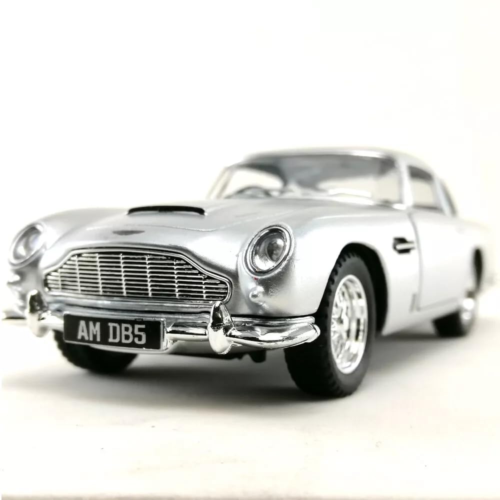 

KiNSMART Aston Martin DB5 Миникар ASTON MARTIN 1963 Фильм 007 Автомобиль Бонда Инерционный Без коробки 1/38 (Серебряный)