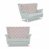 Sofa Canapé Bergère CAROL DUO Scandinave Gris - Rose