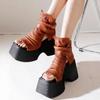 Sandaal met sleehak en plateau voor dames Zomer 2026 Mode Casual Elegant Luxe Designer Urban Nieuws Trends Comfortabel