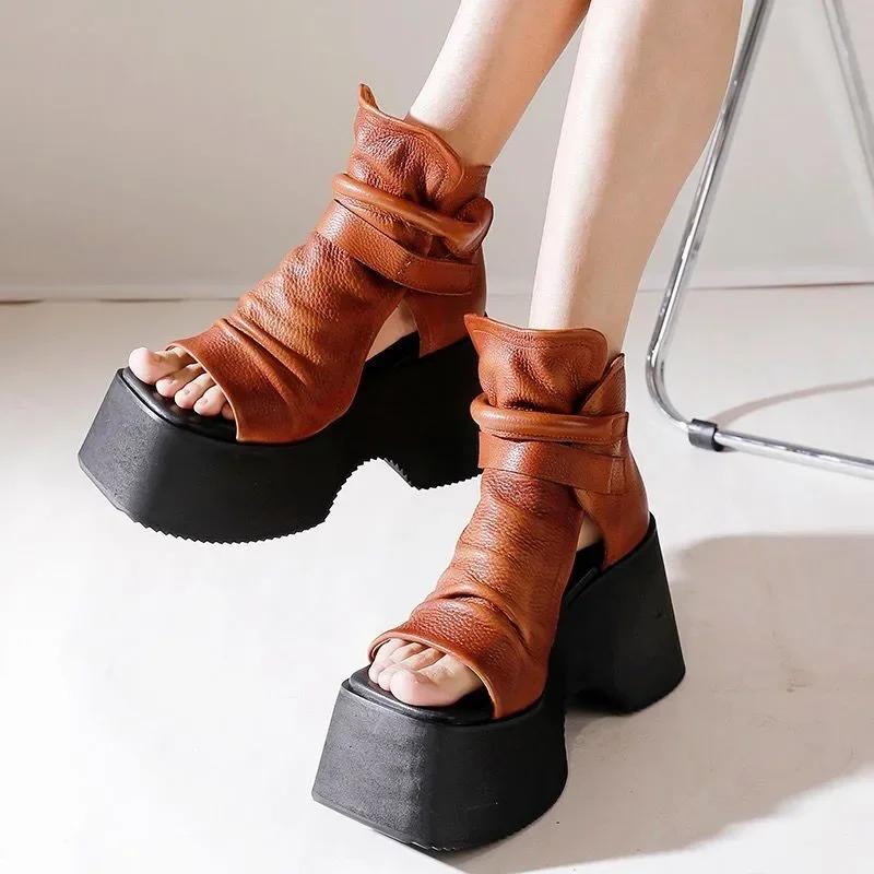 Sandaal met sleehak en plateau voor dames Zomer 2026 Mode Casual Elegant Luxe Designer Urban Nieuws Trends Comfortabel