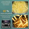 Friteuse sans huile - BAZARLAND30 - Double cuve 9L - 2200W - 10 programmes automatiques