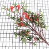 85cm Artificial Pomegranate Flower Realistic Real Touch Pomegranate Flower Branches Elegant Handmade Fake Flower