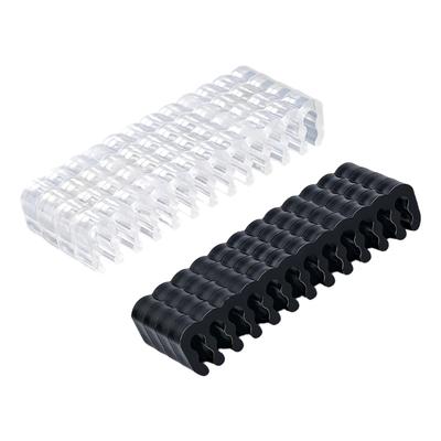 Set of 4 Premium 24Pin Cable Management Clip PVC Texture Suitable for Neat Wiring and Better Cooling In Computer Case