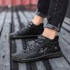 Men's Leather Casual Ankle Boots Fashion Moccasin High Quality Handmade Oxford Shoes for Men  Lightweight Breathable Mens Boots