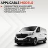 For Vauxhall Vivaro B Trafic III 15-19 Vauxhall/Opel Vivaro B Fiat Talento Nissan NV300 Rear Back Door Handle Outer Kit 95518889