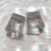 - Years old, baby sticky bow Mickey half finger autumn and winter cute baby gloves warm knitted gloves