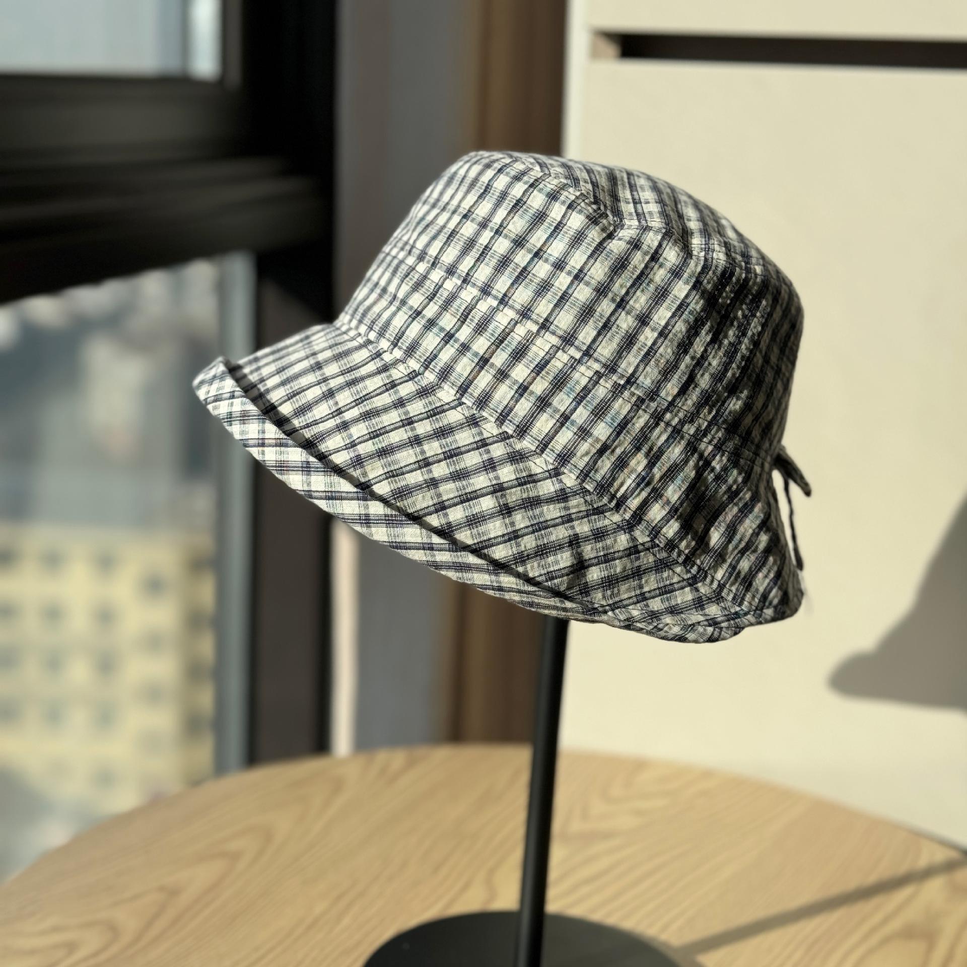

Korean-style simple mesh lightweight sun protection hat for women2026Casual and versatile bowknot artistic fisherman hat Adult54-60Adjustable чёрный
