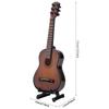 2pcs Miniature Guitar Model with Stand 15cm Mini 6 Strings Classic Guitar Gift for Musical Instrument Lovers