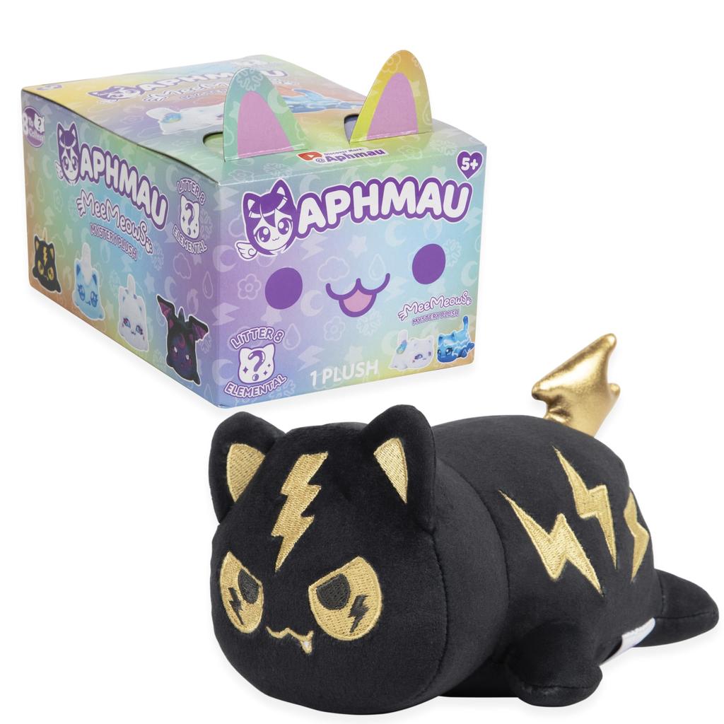 Aphmau 6-inch MeeMeow Mystery Plush - Series 8, YouTube Minecraft Gaming Channel, Blind Box, 1 of 8 Possibilities, Fun Minecraft-Inspired Elemental