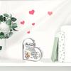 2D Flat Heart-Shaped Love Letter Acrylic Desktop Decoration, Anniversary Token Gift, Suitable for Wall Decoration, Porch, Room, Villa, Accents Home, H