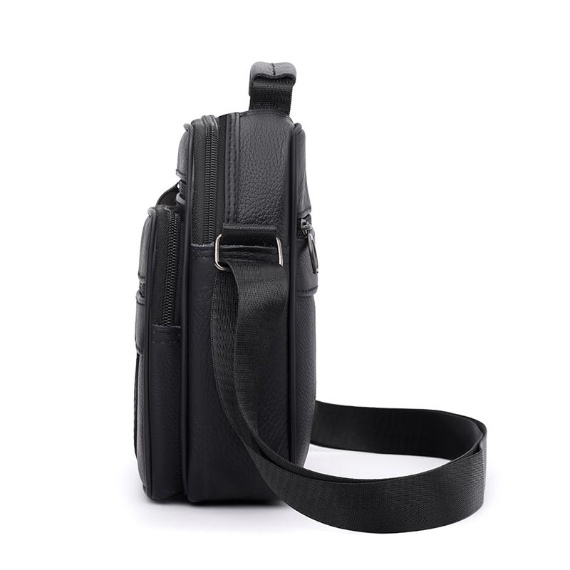 Vintage Leder Umhängetasche für Herren – Klassische Messenger Crossbody Tasche für Business Casual & Reisegebrauch