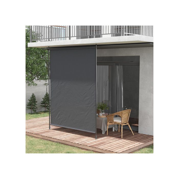 Store latéral - MUVOE - 200 x 292 cm - Hauteur réglable 215–305 cm - Polyester enduit UV40+ - Structure aluminium