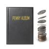 Penny Album Pressed Penny Book Hold 108 Coin Holder Storage Organizer for Currency Bill Display Souvenir Travel Kids Stamp Home