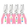 2025 Trend Handheld Hole Paper Punch Kit 4 Pcs Single Hole Punch Round Heart Star Punch Rubber Handled