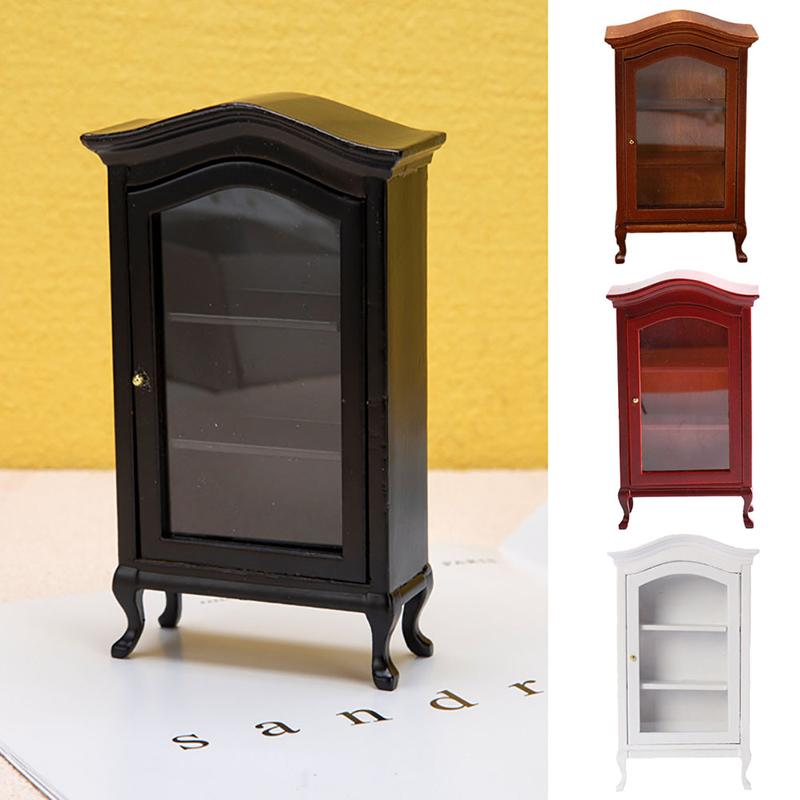 1:12 Dollhouse Miniature Showcase Storage/Display Cabinet Locker Furniture Decor