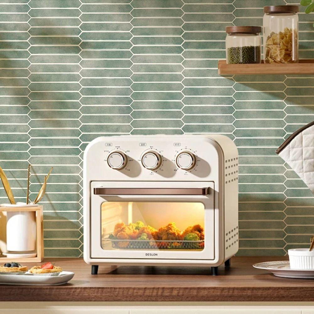 Waterproof Wallpaper 11.8"x11.8" Peel and Stick Backsplash Durable Stick Tile  for Kitchen Bathroom