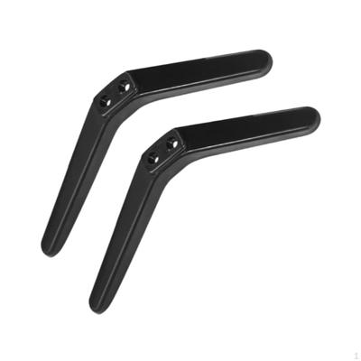 2 Pieces TV Stand Mount Table Top Base Black Holds Up To 99lbs Legs for