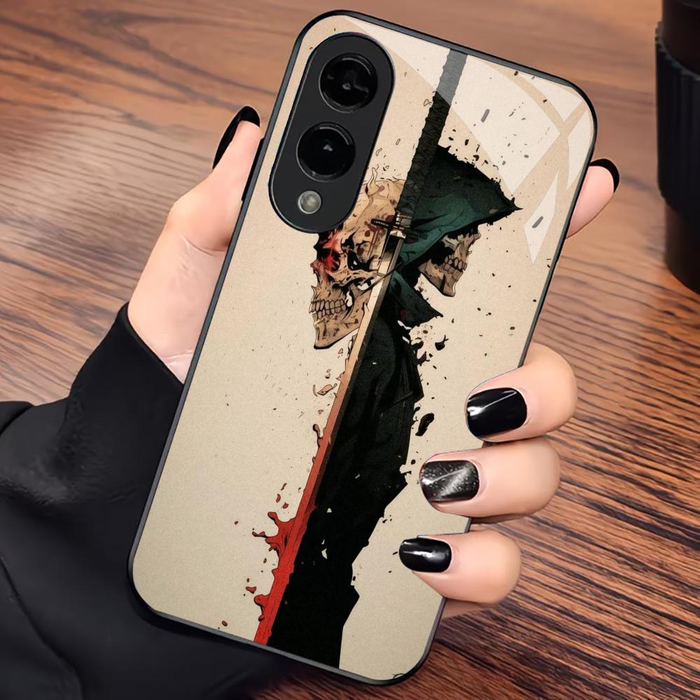 Death Atmosphere Exquisite luxury High-end PhoneCase Glass PhoneCase for Samsung Galaxy S26 S25 S24 S23 S22 S21 FE Ultra Plus
