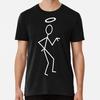 Der Heilige Strichmännchen weiß S bis 5XL Hergestellt in den USA T-Shirt Unisex T-Shirt