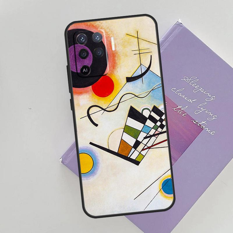 Wassily Kandinsky Abstract Artistic Cover For Oppo A78 A98 A74 A54 A94 A15 A16 A17 A52 A72 A76 A96 A53 A57S A58 A5 A9 Phone Case