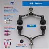 HEIGHTEN 98mm Reel Handle for Shimano and Daiwa Spinning Reels, TPE Series (Dark Gray (22STELLA/23AIRITY)) (500)