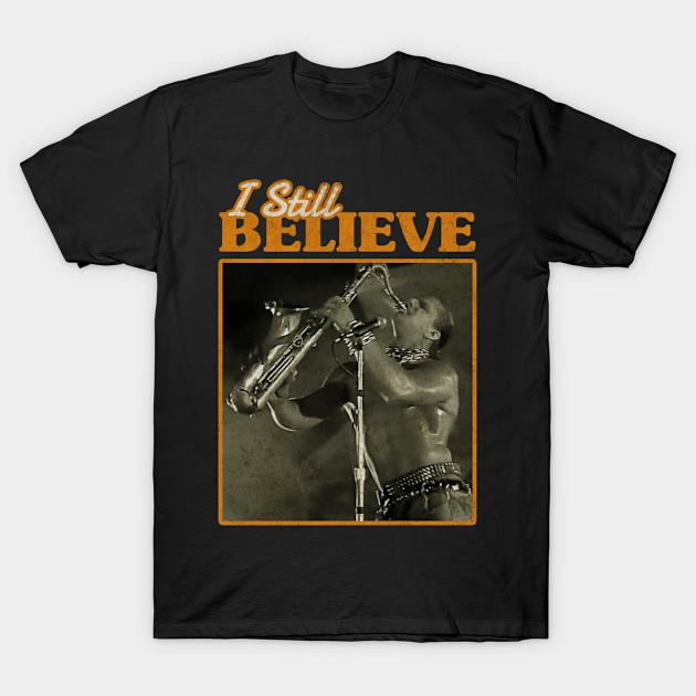 Men Black Print T-shirt I Still Believe No-Cut Transfer Paper Print Cotton Tshirt XL чёрный