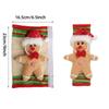 Christmas Cookie Man Refrigerator Handle Covers Set of 2 Fabric Protective Covers for Fridge Oven Microwave Dishwasher Handles