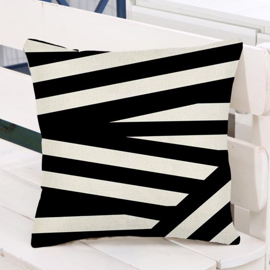 Printed Pillow Cover Geometric Pattern Resistant Decoration Non-Fading Washable Pillowcase Wear Couch Cushion Cover
