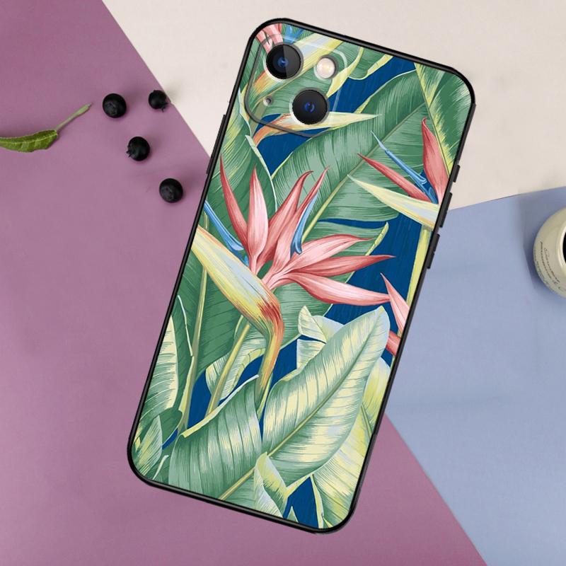 Tropical Paradise Hawaiian Birds Phone Case For iPhone 11 12 13 14 16 15 Pro Max Mini 7 8 Plus X XR XS Max Bumper Cases Cover